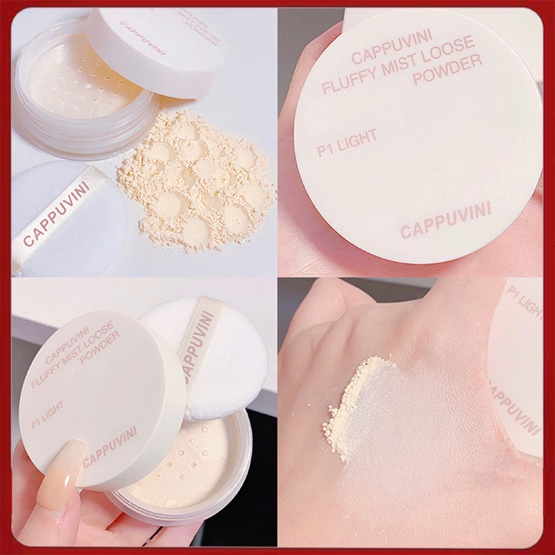 CAPPUVINI❤️Loose Powder Tahan Lama Bedak Tabur Oil Control Maku up