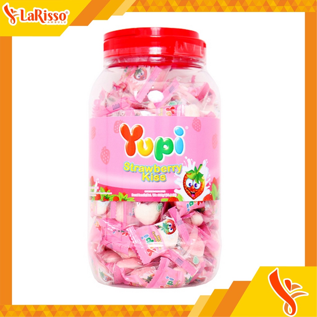 

YUPI PERMEN STROBERY KISS TOPLES 300GR(TWINPACK 2'S)