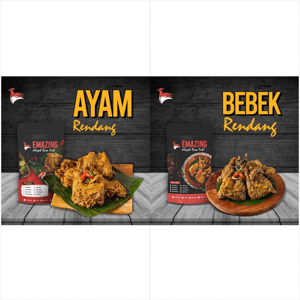 

FROZEN FOOD AYAM BEBEK KAMPUNG BUMBU RENDANG KHAS MADURA SIAP SAJI EMAZING