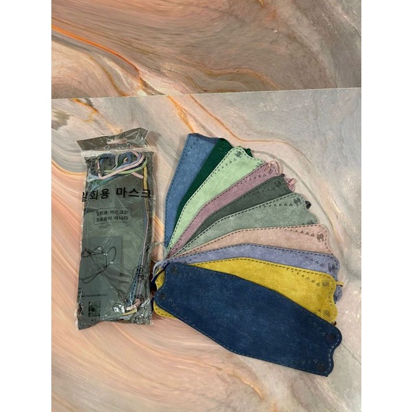 Masker Kf94 Korea Warna Warni Mix Isi 10 Pcs Earloop