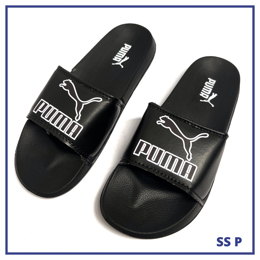 Sendal Slide Pria Sandal Slipper Hitam - SS GB