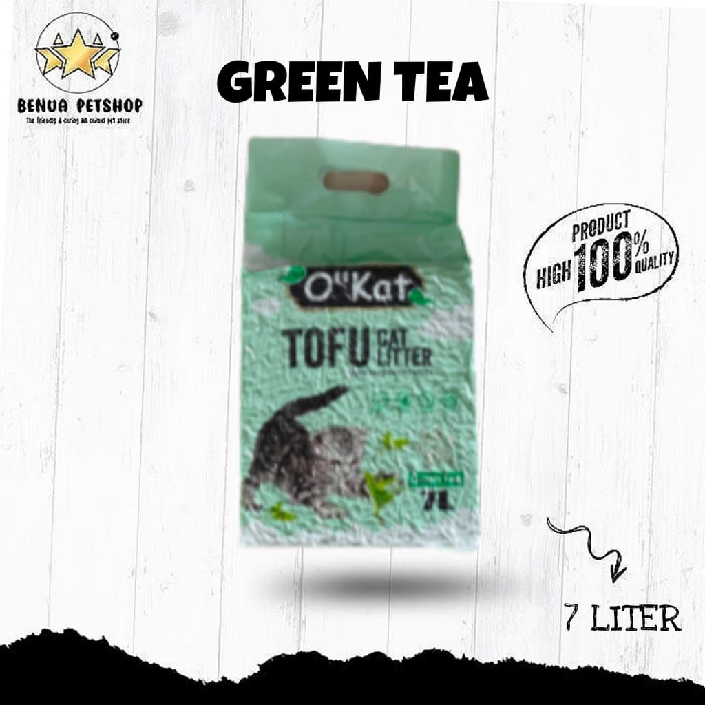 O'KAT TOFU CAT LITTER IMPORT PREMIUM QUALITY LONG LASTING FRESHNESS - 7 LITER