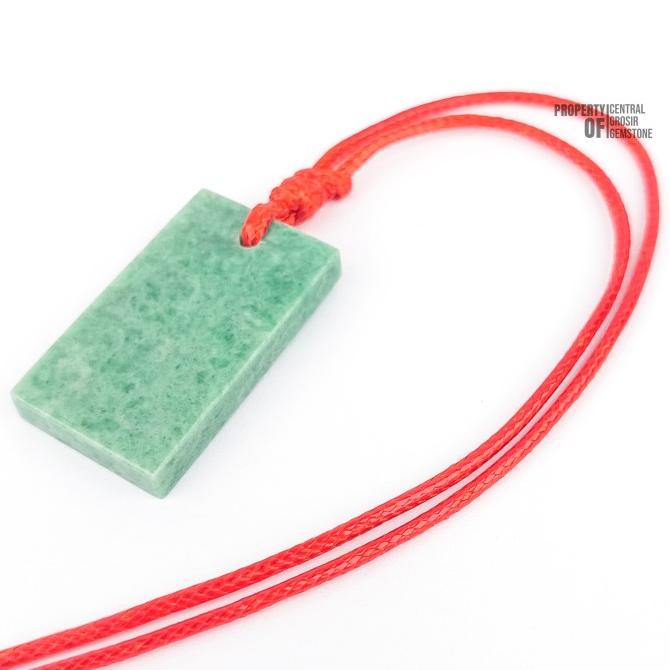 Liontin Giok Burma Asli Natural Jadeite Jade Hijau Type A Garansi