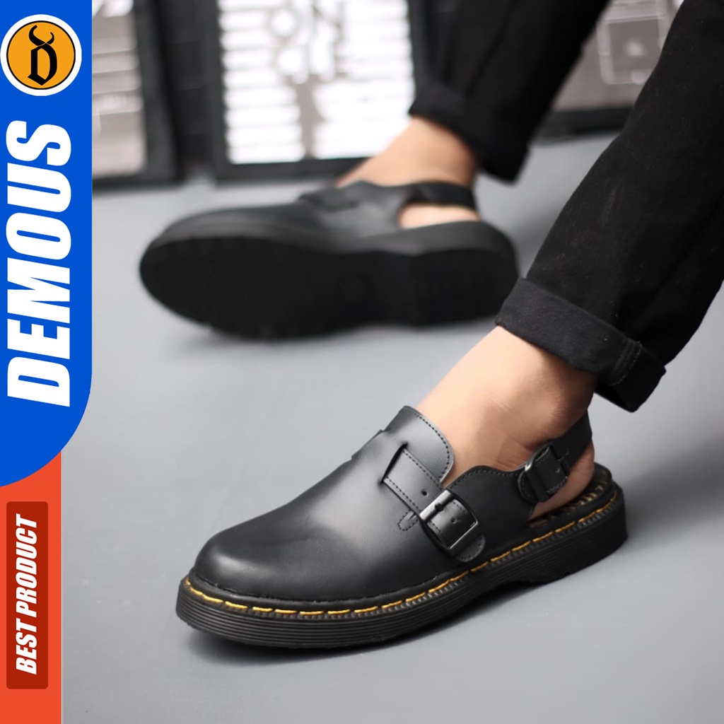 DEMOUS Zangief - Sepatu Sandal Bustong Docmart Sendal Slop Casual Pria