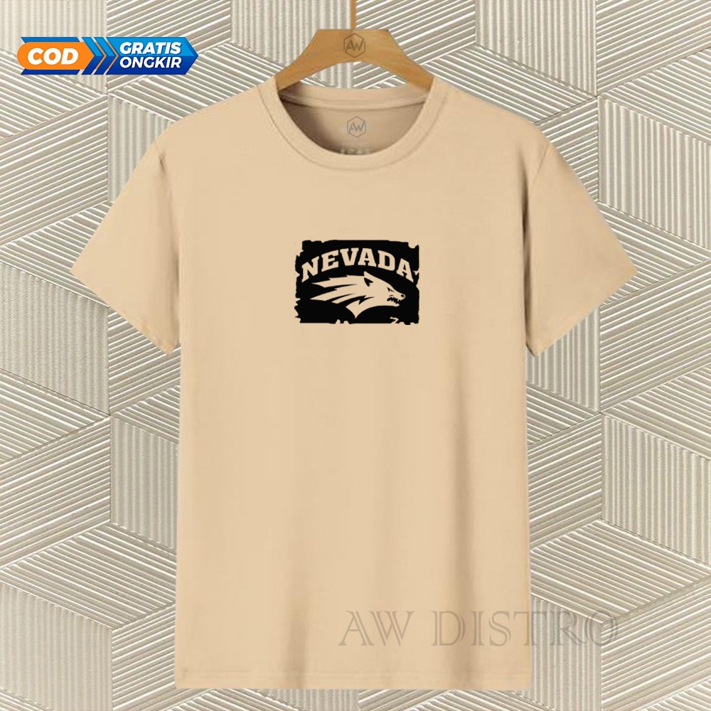 COD Baju Kaos Distro Nvd Text Hitam Premium Quality Lengan Pendek