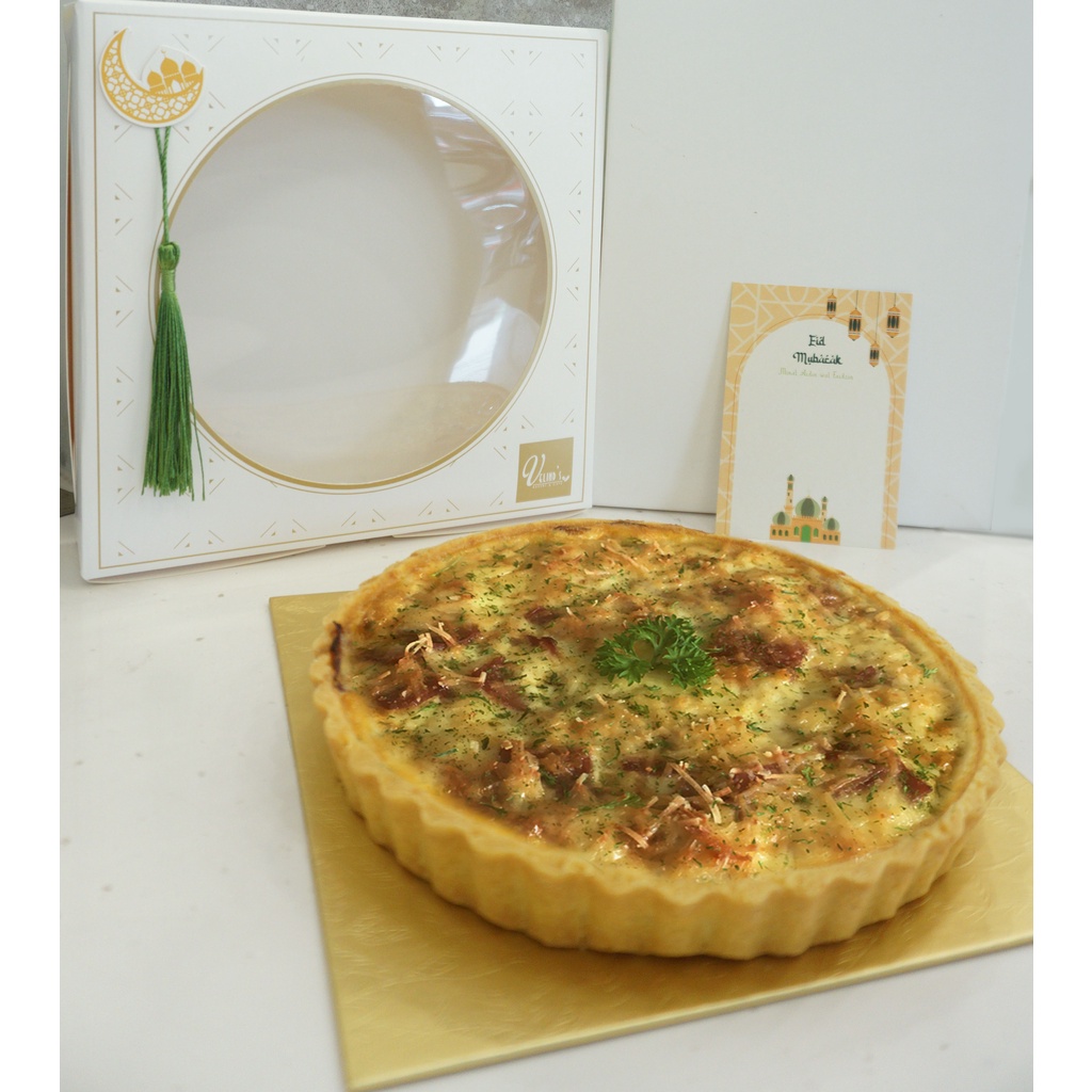 

Quiche Smoked Beef/Savory Pie/Velind's/Pie Asin/Idul Fitri Hampers/Parcel Lebaran