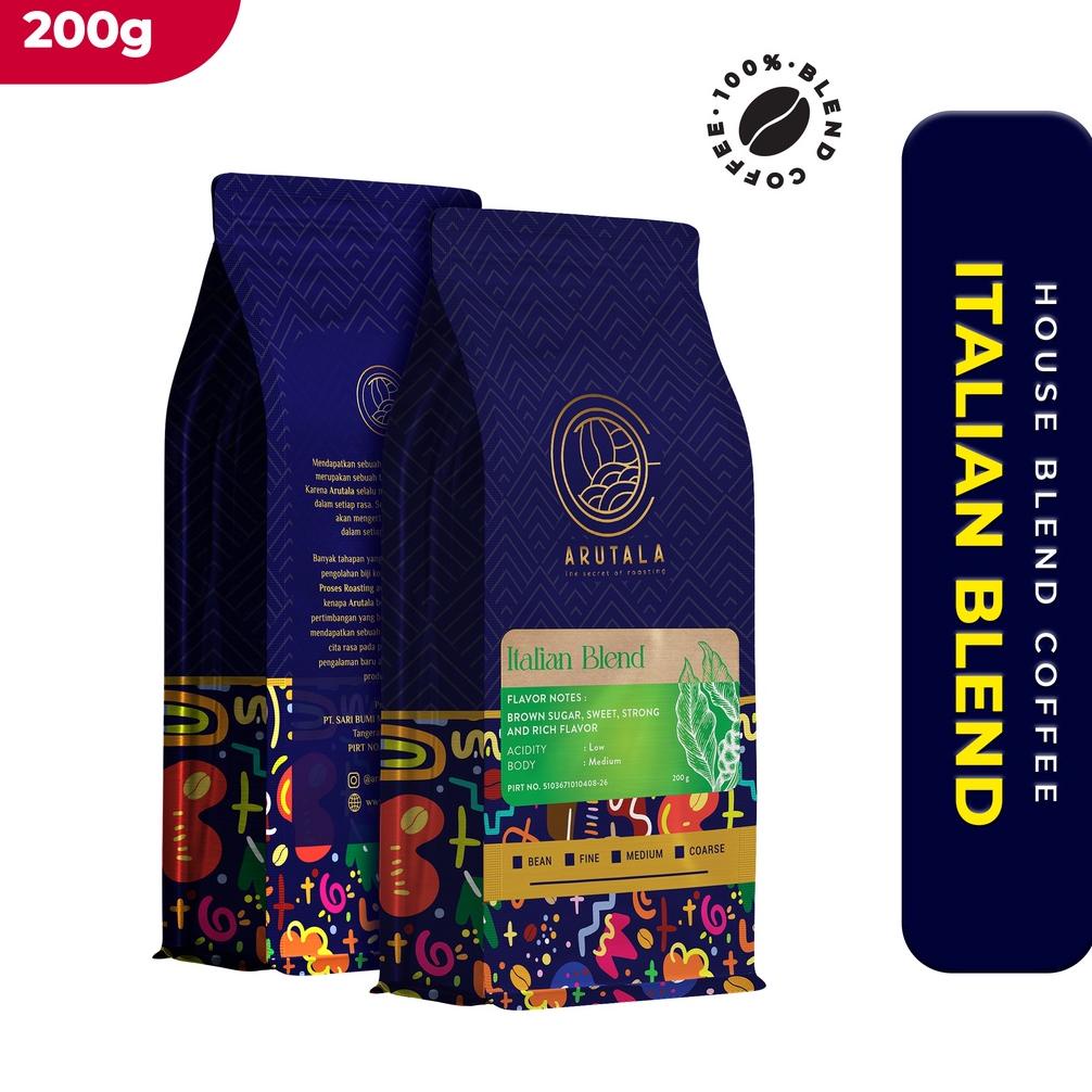 

❤[PROMO MURAH!!!]❤ ARUTALA Kopi Italian Blend for Espresso 200 gram