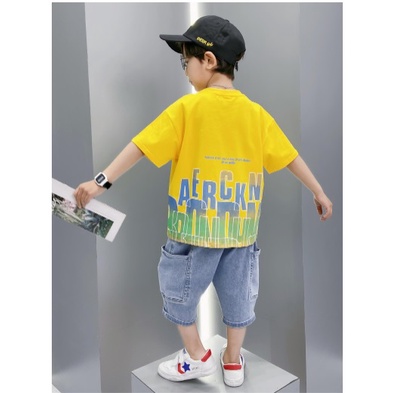 Setelan anak laki laki import MOTIF AERCKNS + JEANS TEBAL- setelan anak teenager laki laki import