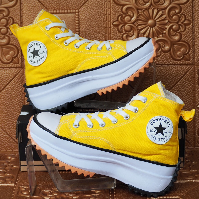SEPATU SNEAKERS WOMAN CONVERSEXJW ANDERSON RUN STAR HIKE PREMIUM QUALITY HIJAU HIGH HEEL