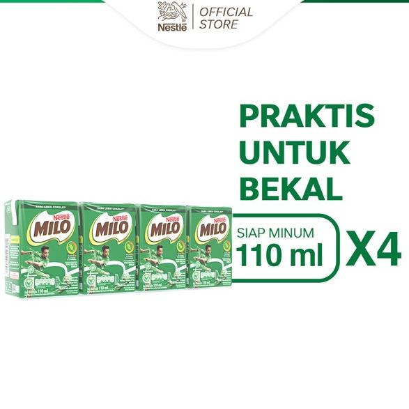 

❤[PROMO ⚡ALE!!!]❤ MILO ACTIV - GO Minuman mengandung susu & cokelat UHT 110 ml