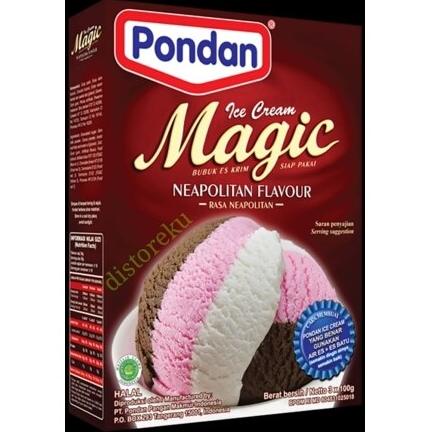 

✨MEGA ⚡ALE✨ bubuk es krim instan mix 3RASA PONDAN ICE CREAM MAGIC NEOPOLITAN 300g