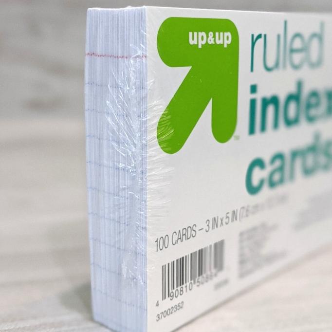 

Ruled Index Cards 3 X 5 " 100