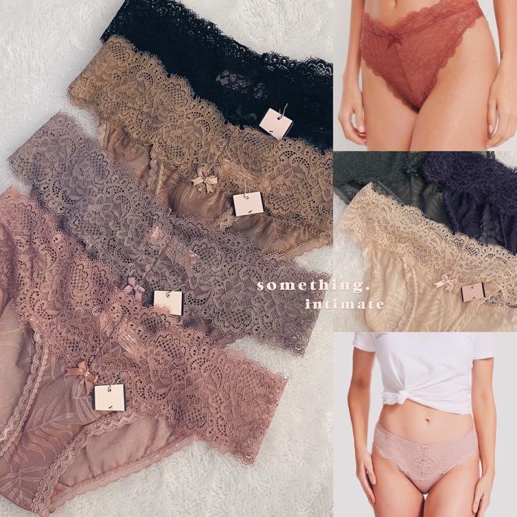 ⚡TOK SIAP 【COD VS THE LACIE SOLANGE Floral Lace Panty Underwear / Sexy Panties Lingerie Semi Thong G