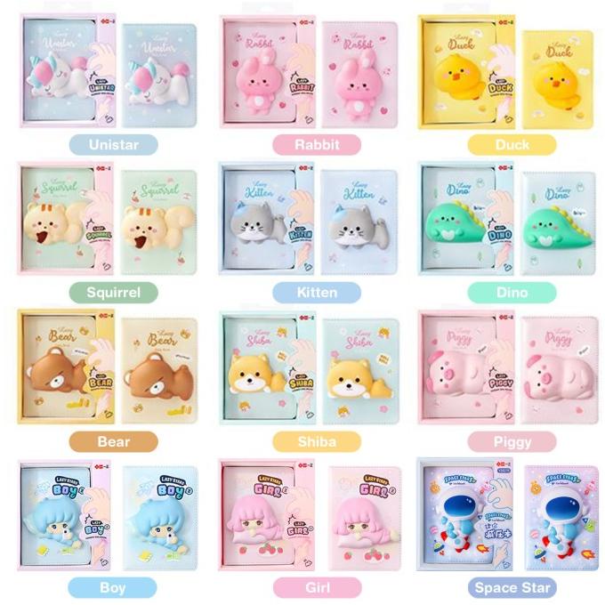 

Tokkado Fuwa Squishy Daily Notebook Agenda Buku Catatan Anak Lucu