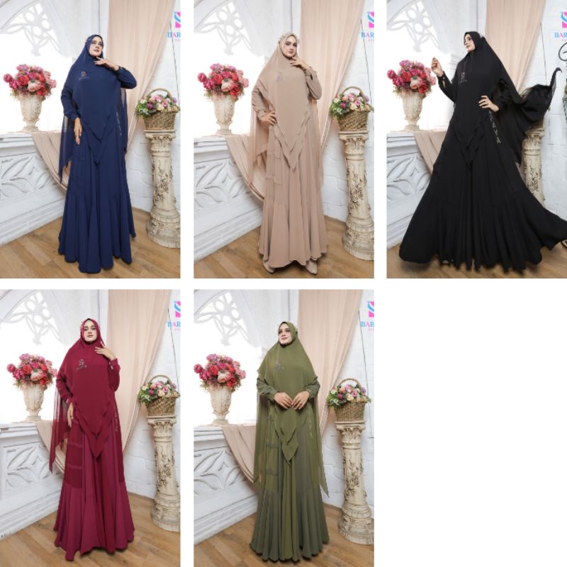 gamis set tsabina syari series baraya
