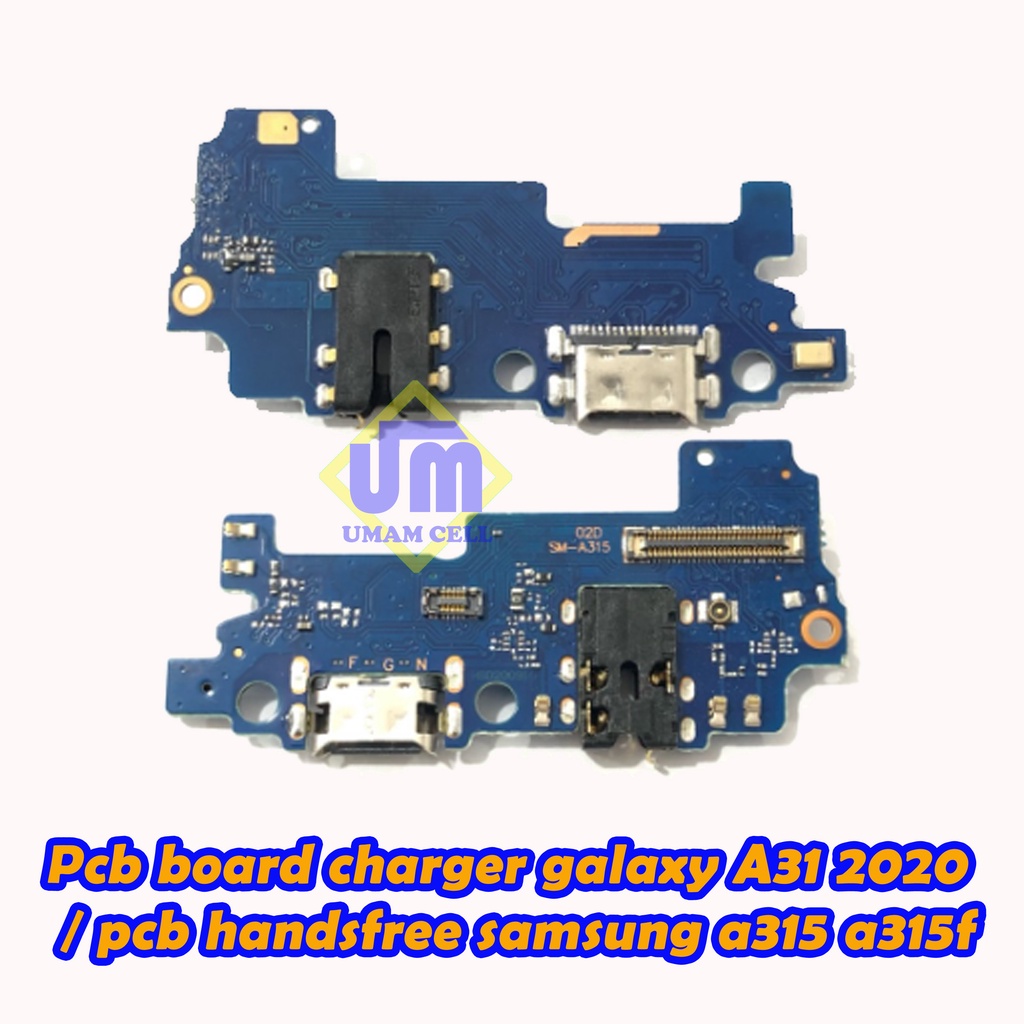 Pcb board charger galaxy A31 2020 / pcb handsfree samsung a315 a315f