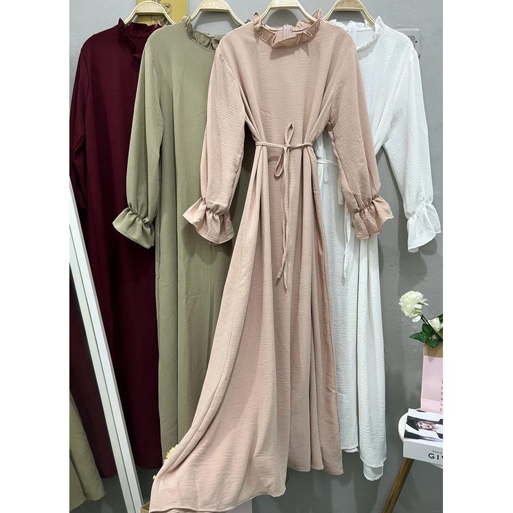Cherry _ maxi dress rempel | gamis korean style | long tunik