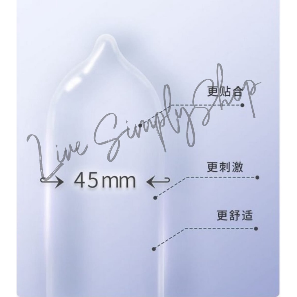 Kondom ukuran kecil 45mm Ketat Small Condom Close Fit Tipis
