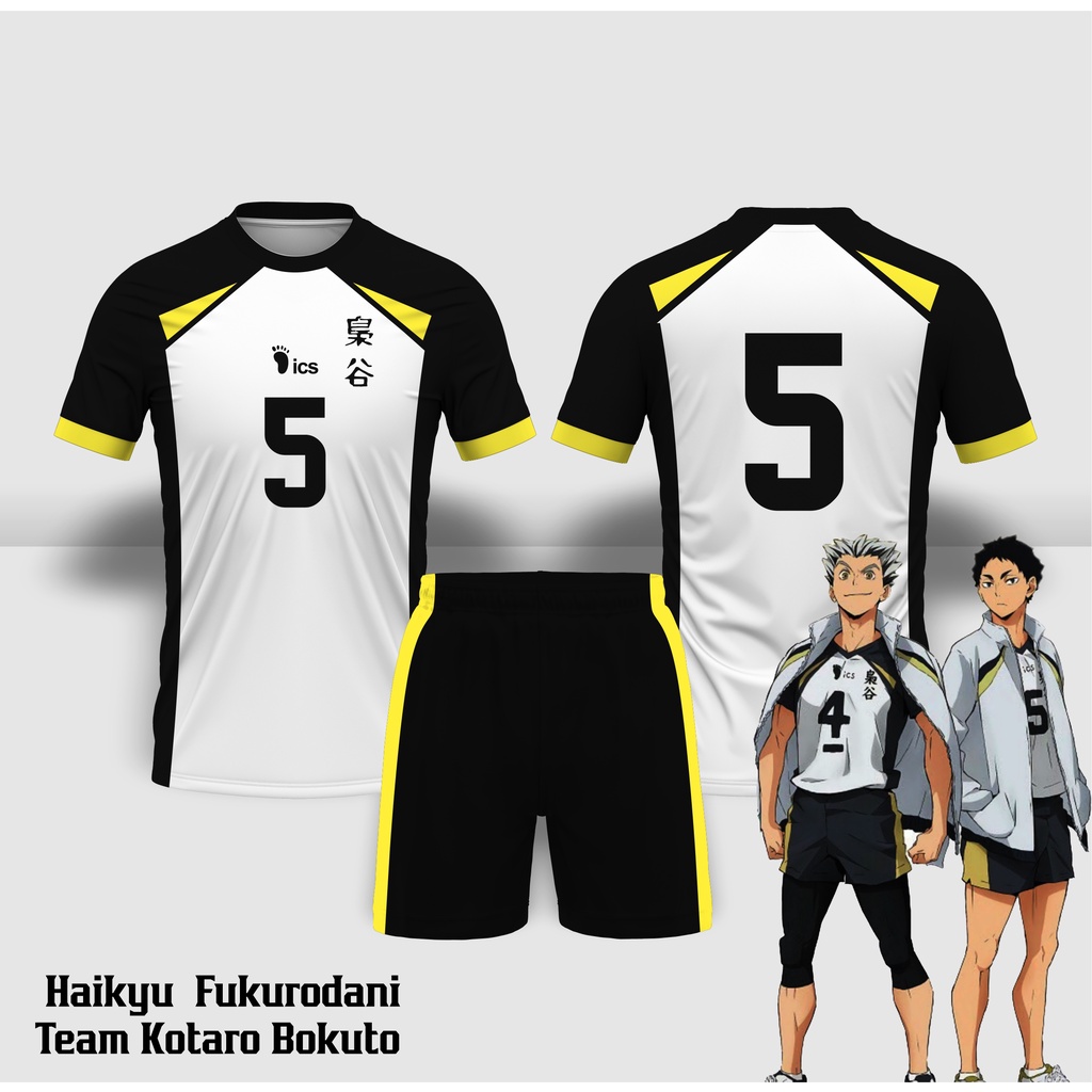 JERSEY FUTSAL & JERSEY SEPAK BOLA PRINTING ARS SERIES ANIME COSPLAY HAIKYU Fukurodani
