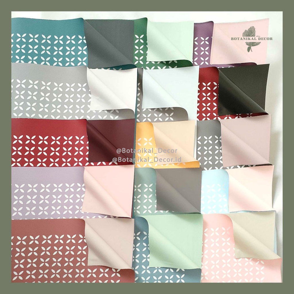 

Four Leaf Clover Cellophane Flower Wrapping Paper Waterproof Paper Kerts Buket Bunga Korean Wrapping Florist Material Hand Bouquet Kertas Bunga