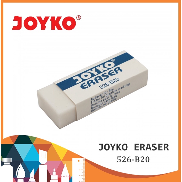 

Penghapus Joyko 526 B20 / Joyko Eraser / Joyko 526B20