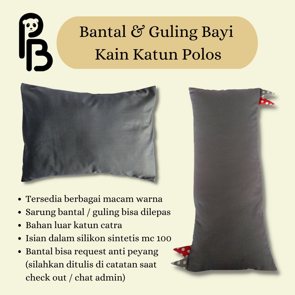 Bantal Bayi &amp; Guling Bayi Polos | Bantal Baby | Guling 2in1 | Baby Pillows And Bolster | Pillow Hug