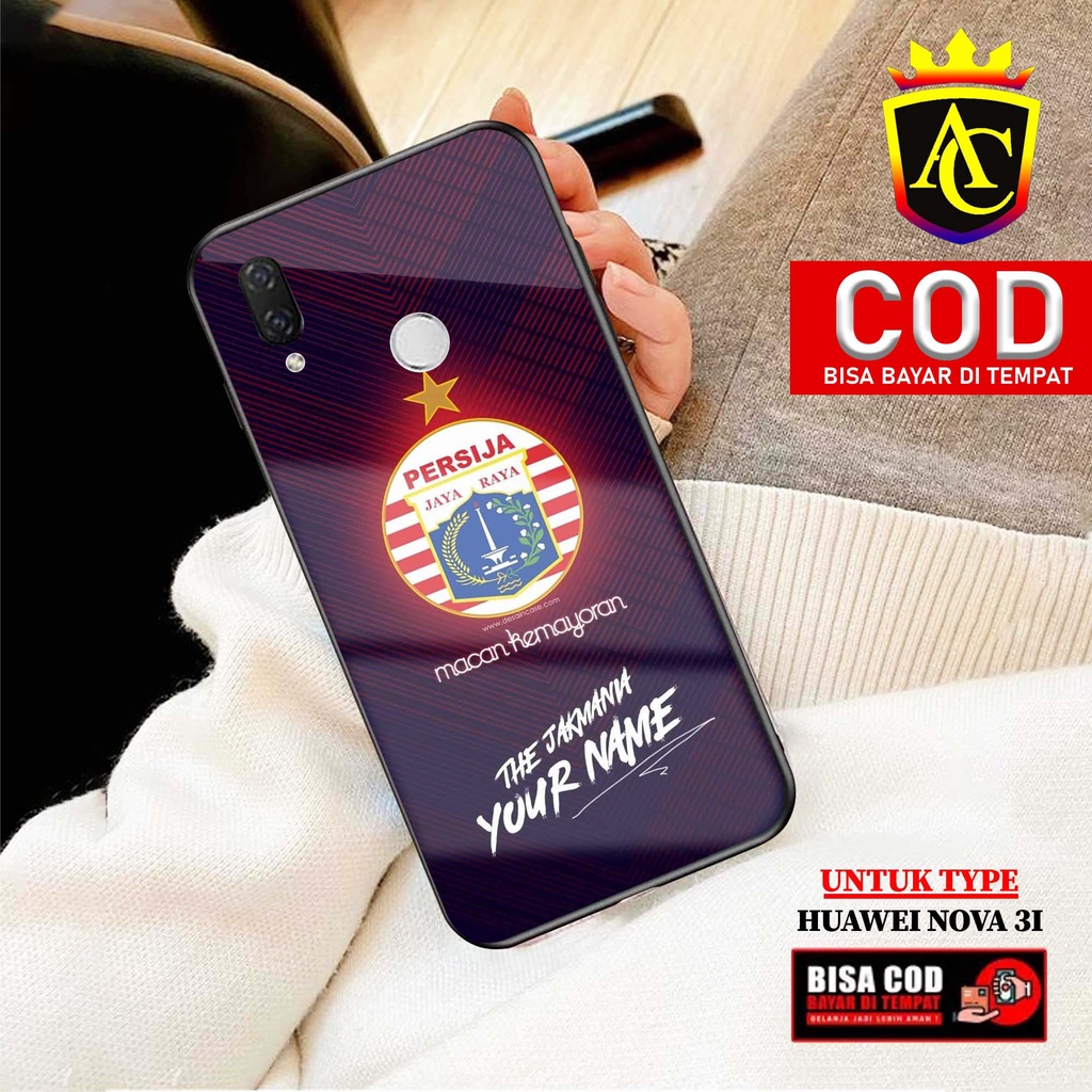 Case Huawei Nova 3i - Aneka Case - [ LIGA ] Softcase Glass - Hardcase Glossy - Fashion Case hp Huawe