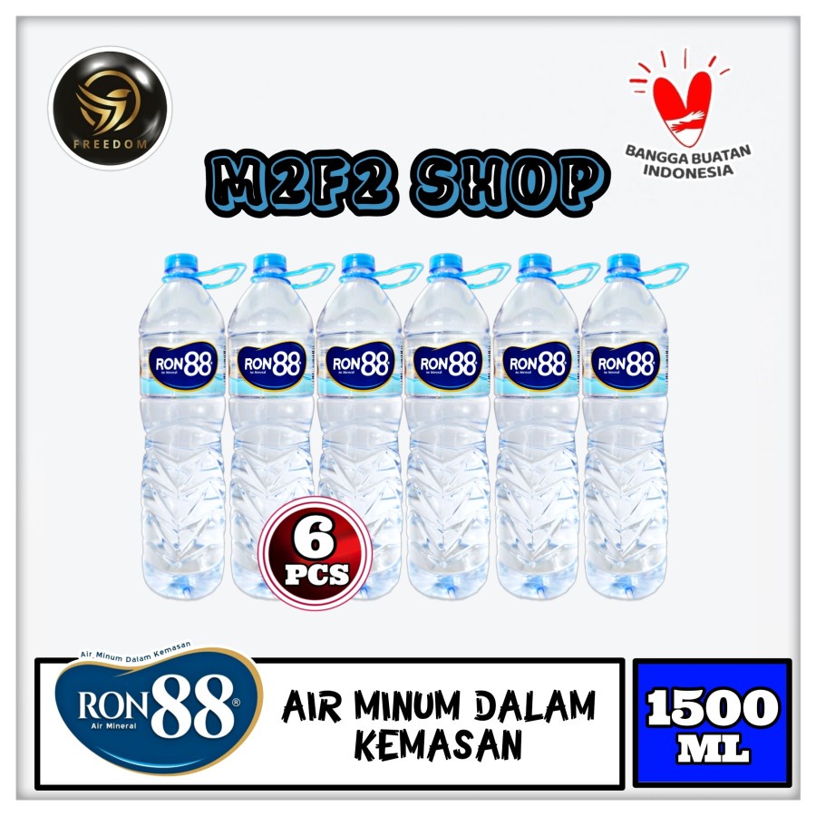 

Air Mineral Ron 88 Besar Botol Pet - 1500 ml (Kemasan 6 Pcs)