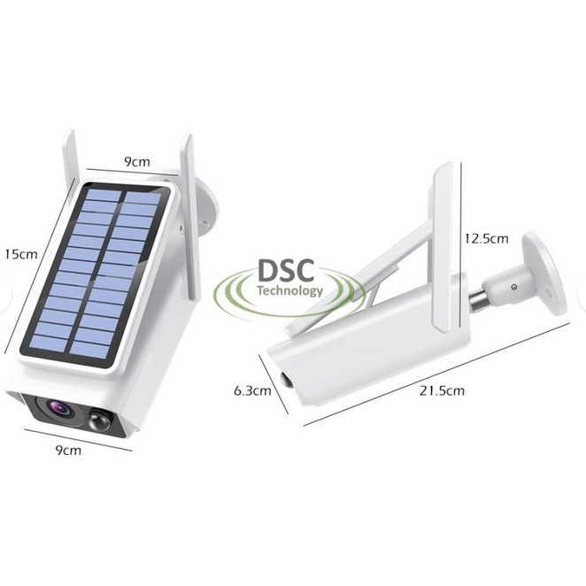 CCTV Ip Cam Solar Panel Cell Surya Outdoor Waterproof FHD 1080 Battery