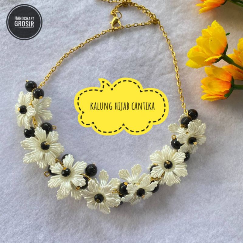 KALUNG HIJAB CANTIKA/kalung hijab aksesoris/aksesoris hijab/aksesoris wanita/kalung aksesoris/kalung