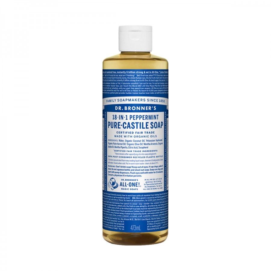 Dr Bronners Pure Castile Liquid Soap | Lavender | Unscented | Eucalyptus | Peppermint | Citrus | Tea Tree | 473ml &amp; 237ml