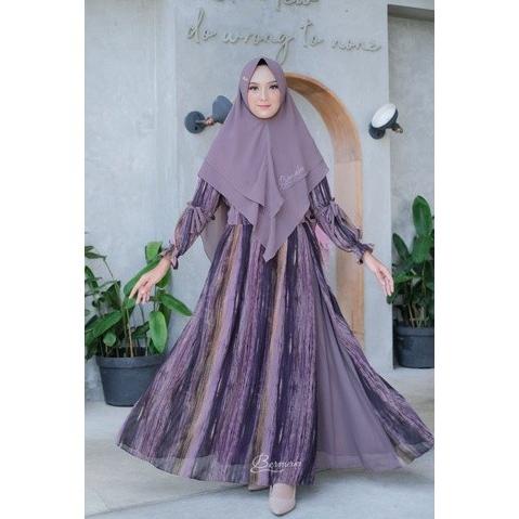 Alana Merona Gamis Syari Set Hijab By Bermerks Ori