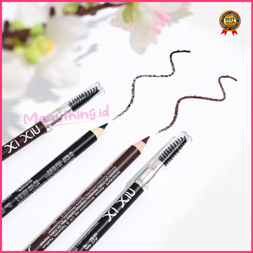 XIU XIU Eyebrow Pencil Brown &amp; Black - Xixiu Pensil Alis