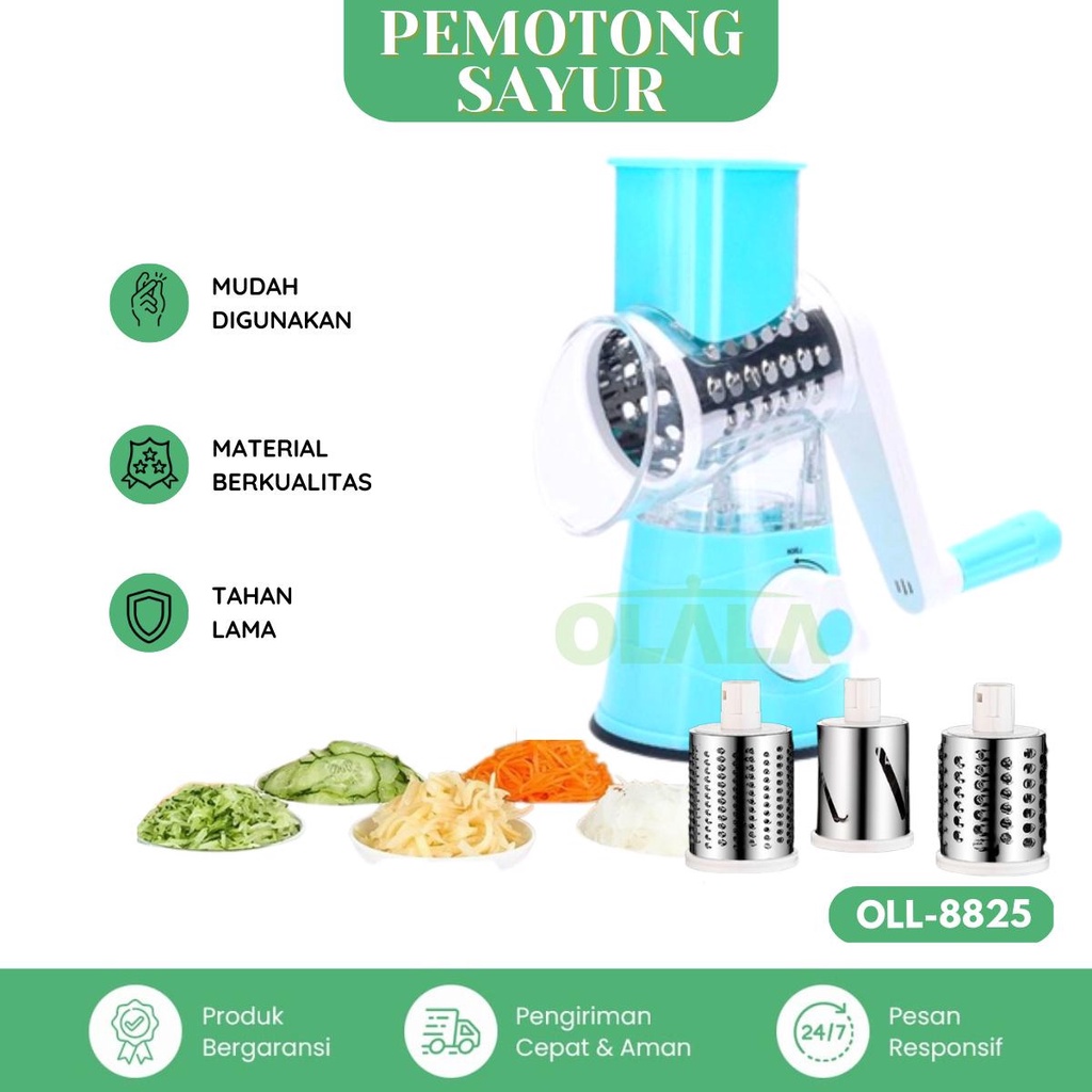 VEGETABLE CHOPPER CUTTER ALAT POTONG SAYUR SERBAGUNA OLL-8825