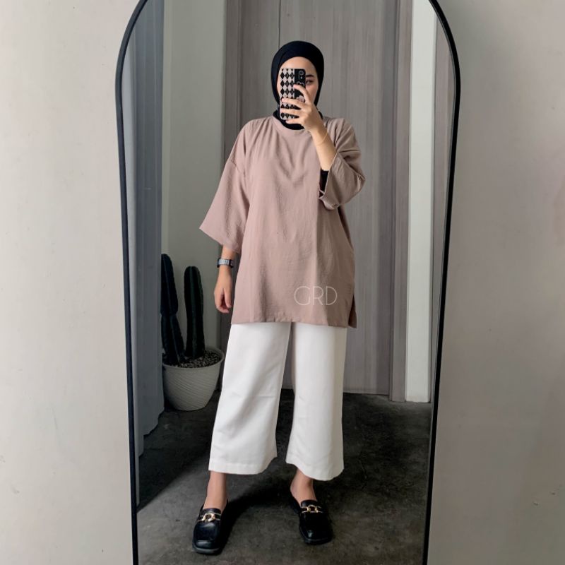 KAOS OVERSIZE CRINKLE FIT TO XXL | KAOS CRINKLE 5 WARNA