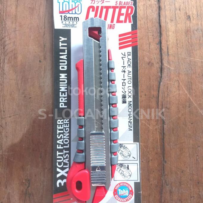 

Pisau Cutter Refill TOHO 5 Blades Isi 5 Pcs Merah HRG DISKON