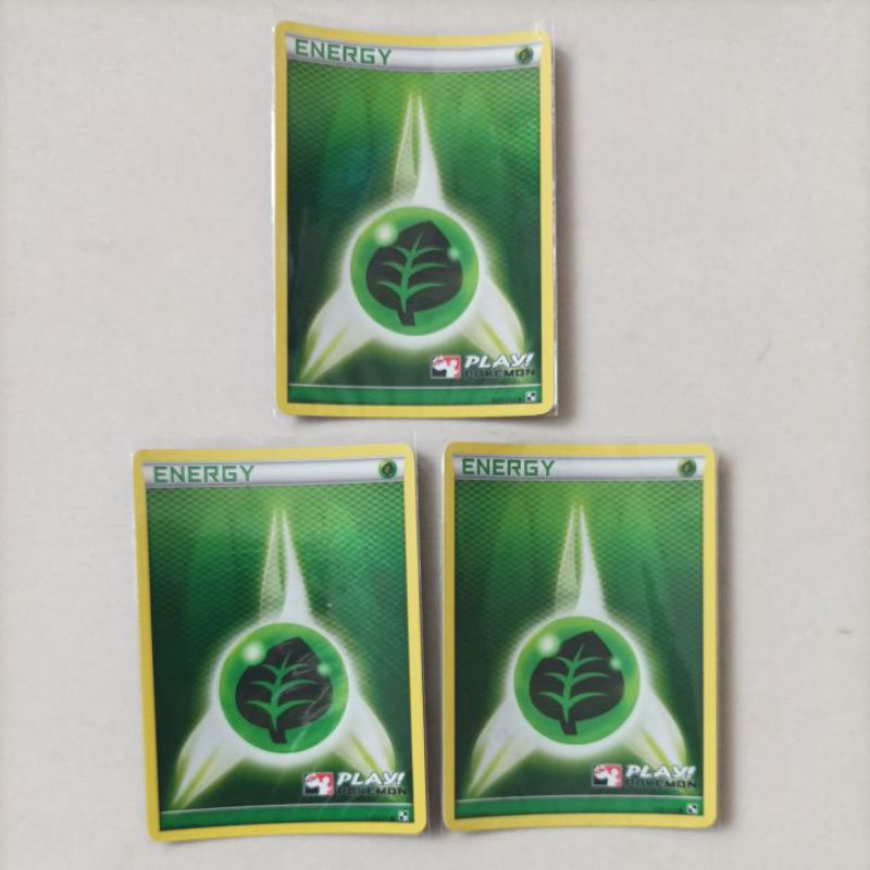 POKEMON GRASS ENERGY PLAY POKEMON PROMO FOIL