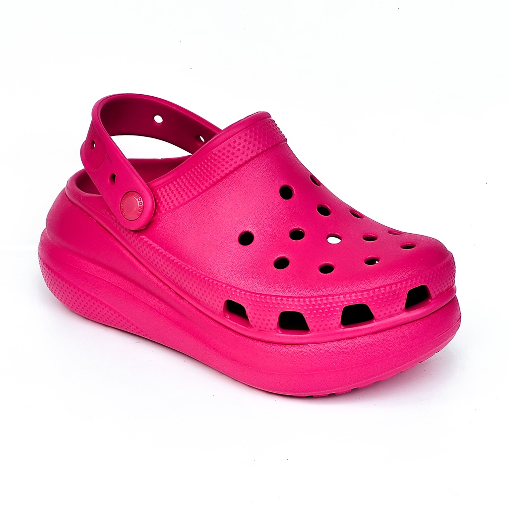 Crocs Crush Clog Classic Platform Sandal Tinggi Terbaru Wanita Slop Sepatu High Karet Jumbo Kekinian not Bae