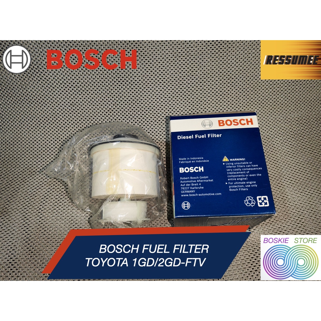 Filter Solar Fortuner Innova Hilux Bosch Fuel Filter 1GD 2GD FTV D6292