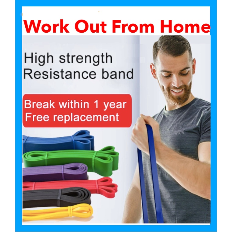 Premium SET 7 in 1 Long Resistance Band | Latex | Karet Fitness & Gym