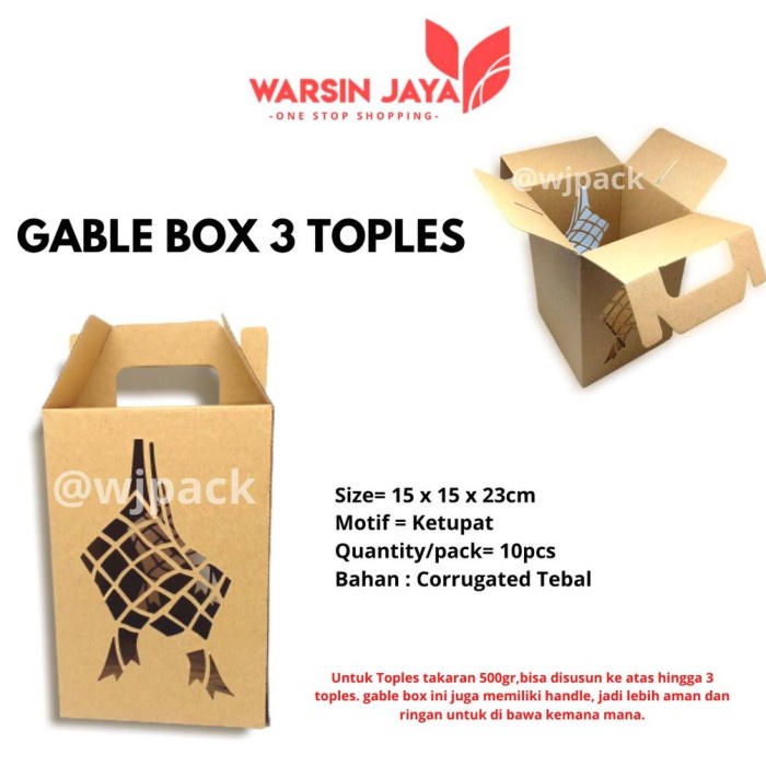 

Terlaris Dus Isi 3 Toples 1/2Kg Isi 10Pcs Box Hampers Edisi Lebaran