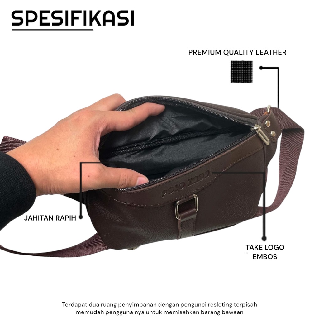 Tas Selempang Pria Bahan Kulit Premium Cocok Untuk Segala Aktivitas