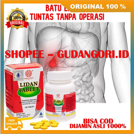 Lidan Tablet Ramuan Herbal Tradisional Cina Ampuh Atasi Batu Empedu ORIGINAL