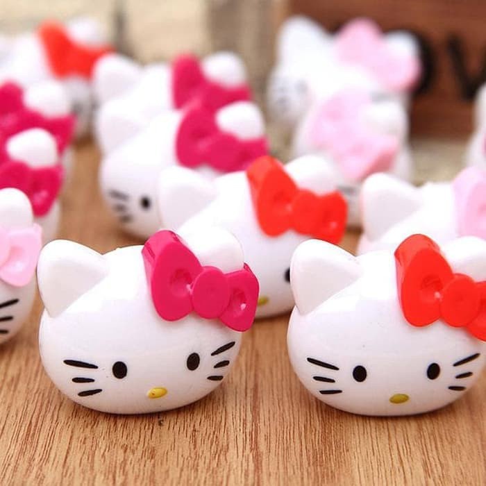 SATUAN Rautan Pensil Bentuk Hello Kitty Kucing Pengserut Peraut Seliver Seliper Motif Serutan Perlengkapan Sekolah Anak Pertajam Pencil Super Tajam Murah Terjangkau Orotan Petelot Manual Putar Sampai Lancip Stationery Penajam Orot Grosir Prakarya Malang