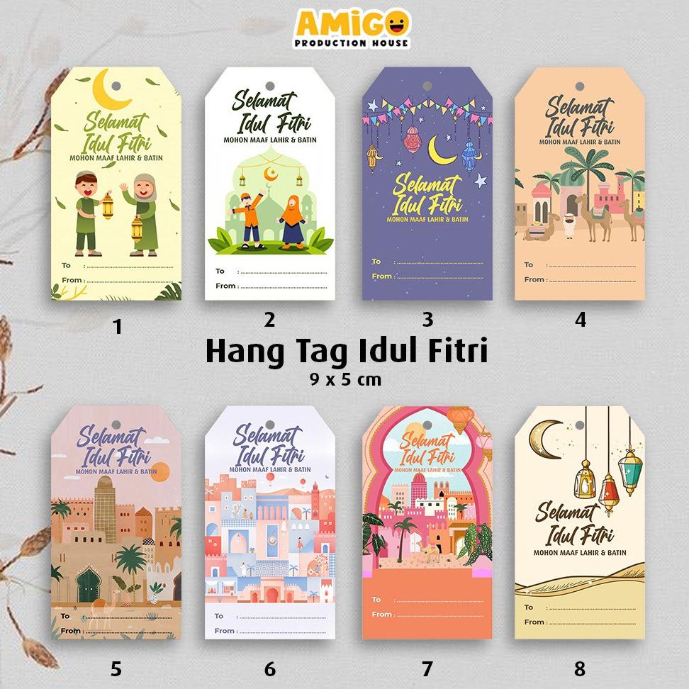 

Hang Tag Idul Fitri Label Kado Parcel Hampers Lebaran Kartu Ucapan Custom Nama Toko Promo Best Seller!