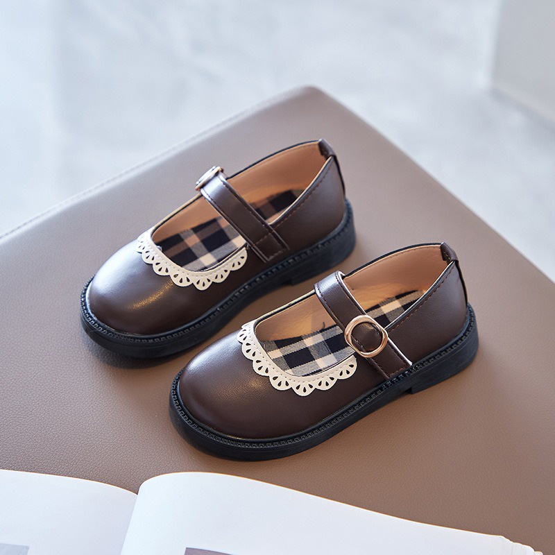 GLORYKIDZ SH2262 Sepatu Bayi Perempuan Sepatu Anak Perempuan Putri Fantofel Anak Usia 1 - 10 tahun Baru Mary Jane Kulit Datar Size 21 - 36