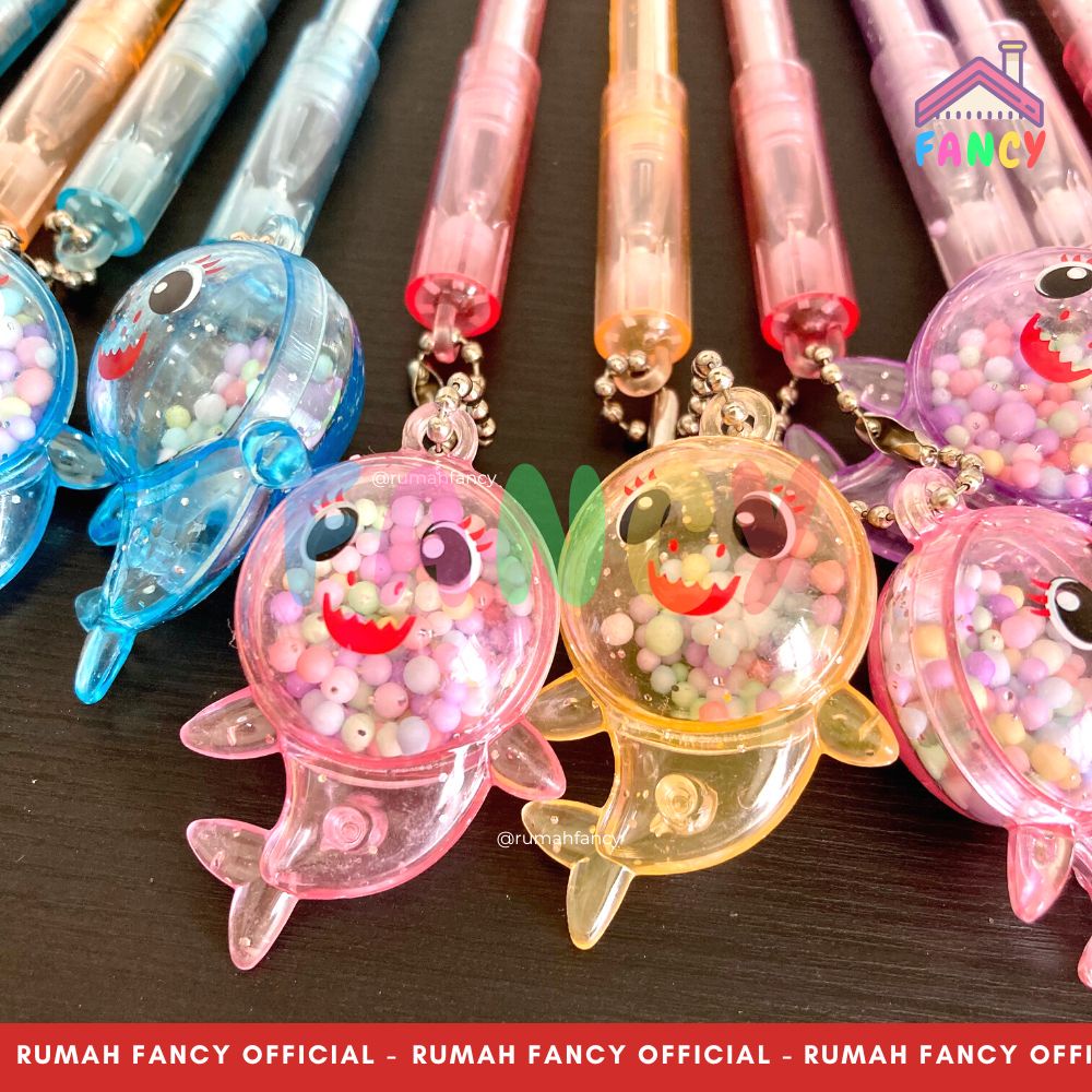 

[1 PCS] Bolpen Gel Gantungan / Pulpen/ Pena Gel + Gantungan Baby Shark