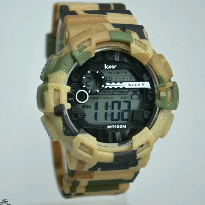 Jam Tangan iGear i03-1949 Army Camouflage ORIGINAL / Jam Tangan Pria Digital iGear