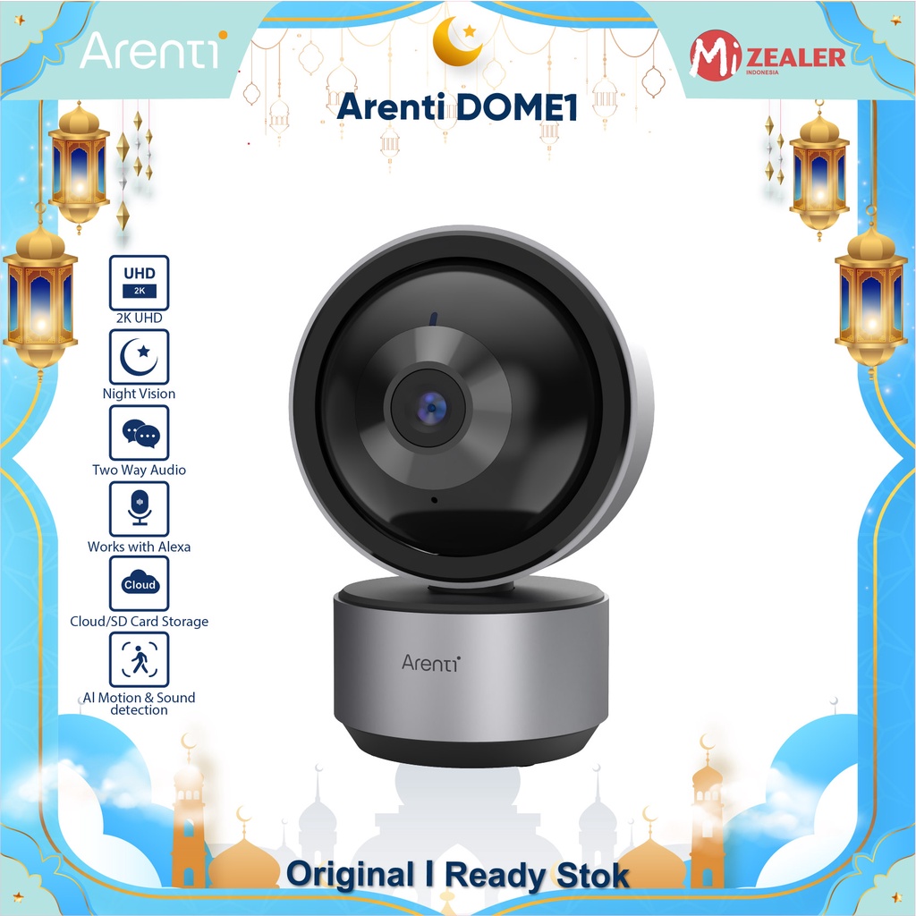 ARENTI DOME1 CCTV 2K Pan Tilt WiFi IP Security Camera