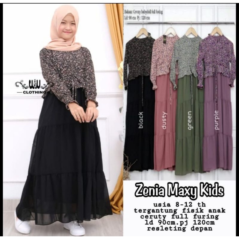 Zenia Maxy Kids Ceruty Full Furing